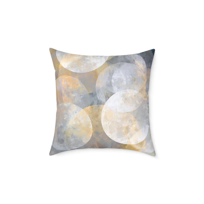 Celestial Orb Scatter - Square Poly Canvas Pillow