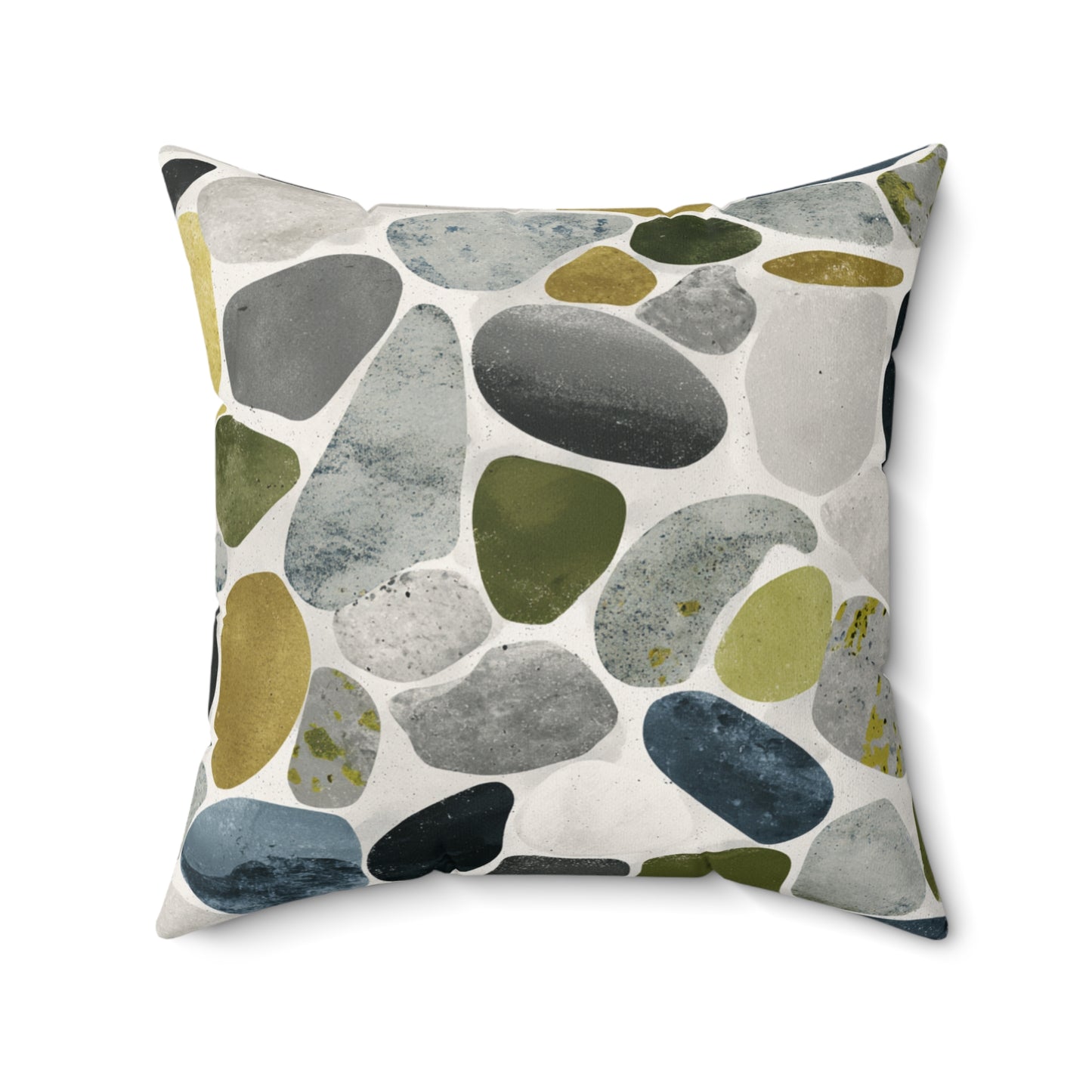 Pebble Garden Scatter - Spun Polyester Square Pillow