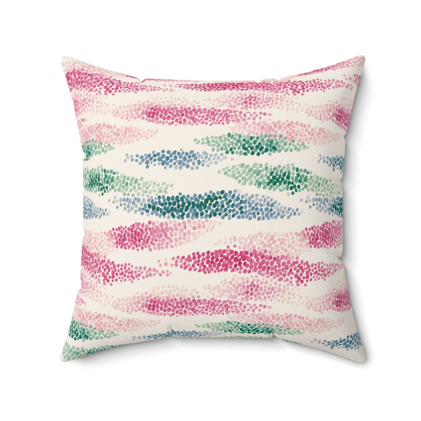 Wild Rose Tide - Spun Polyester Square Pillow