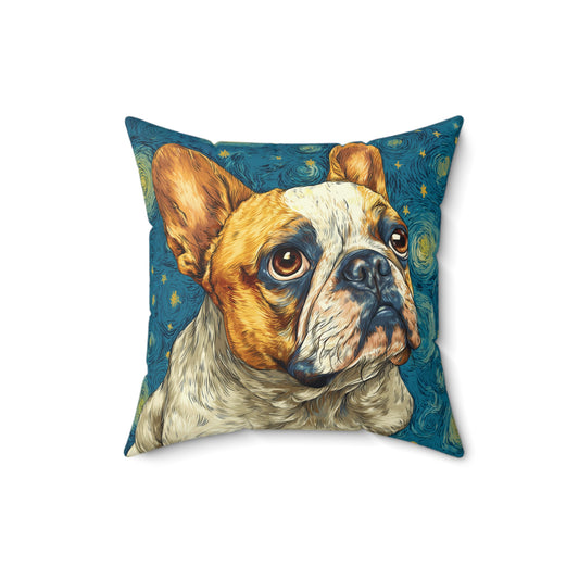 Star Watch Boxer - Spun Polyester Square Pillow