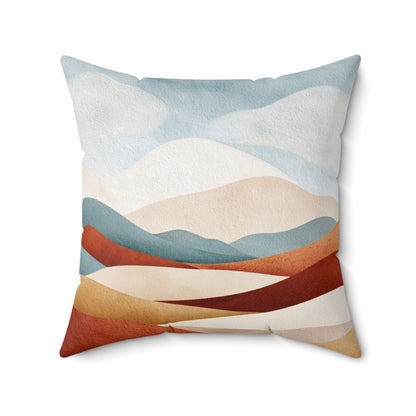 Rustic Cloud Dunes - Spun Polyester Square Pillow