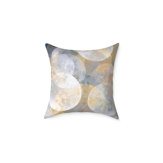 Celestial Orb Scatter - Square Poly Canvas Pillow