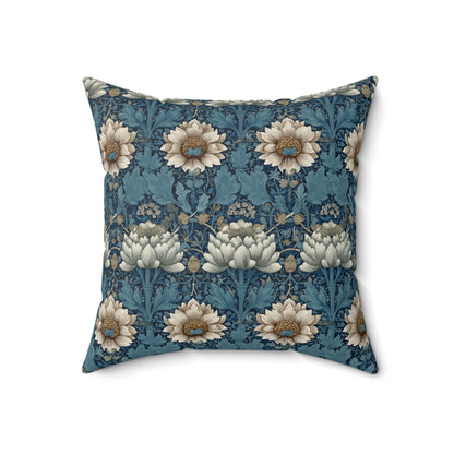 Blue Garden - Spun Polyester Square Pillow