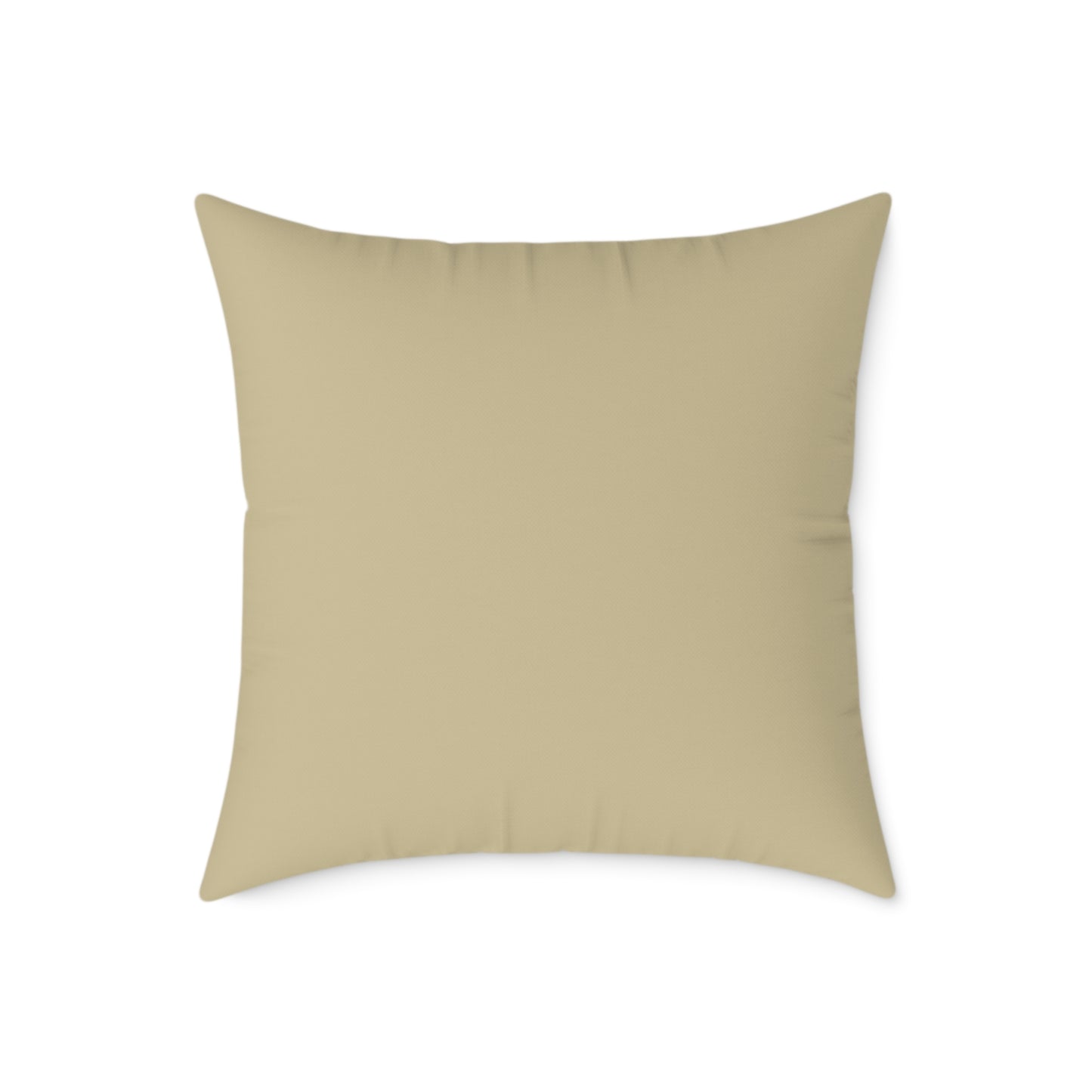 Loom Lines - Oat - Square Poly Canvas Pillow