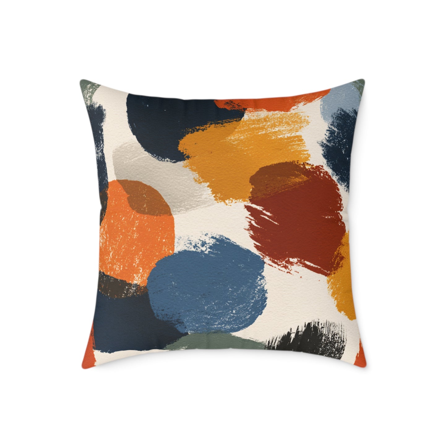 Rustic Painter’s Palette - Square Poly Canvas Pillow