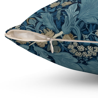 Twin Bloom Crest - Spun Polyester Square Pillow