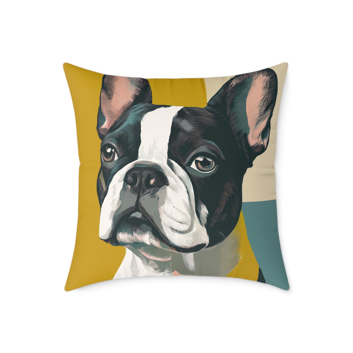 Boston Bright - Square Poly Canvas Pillow