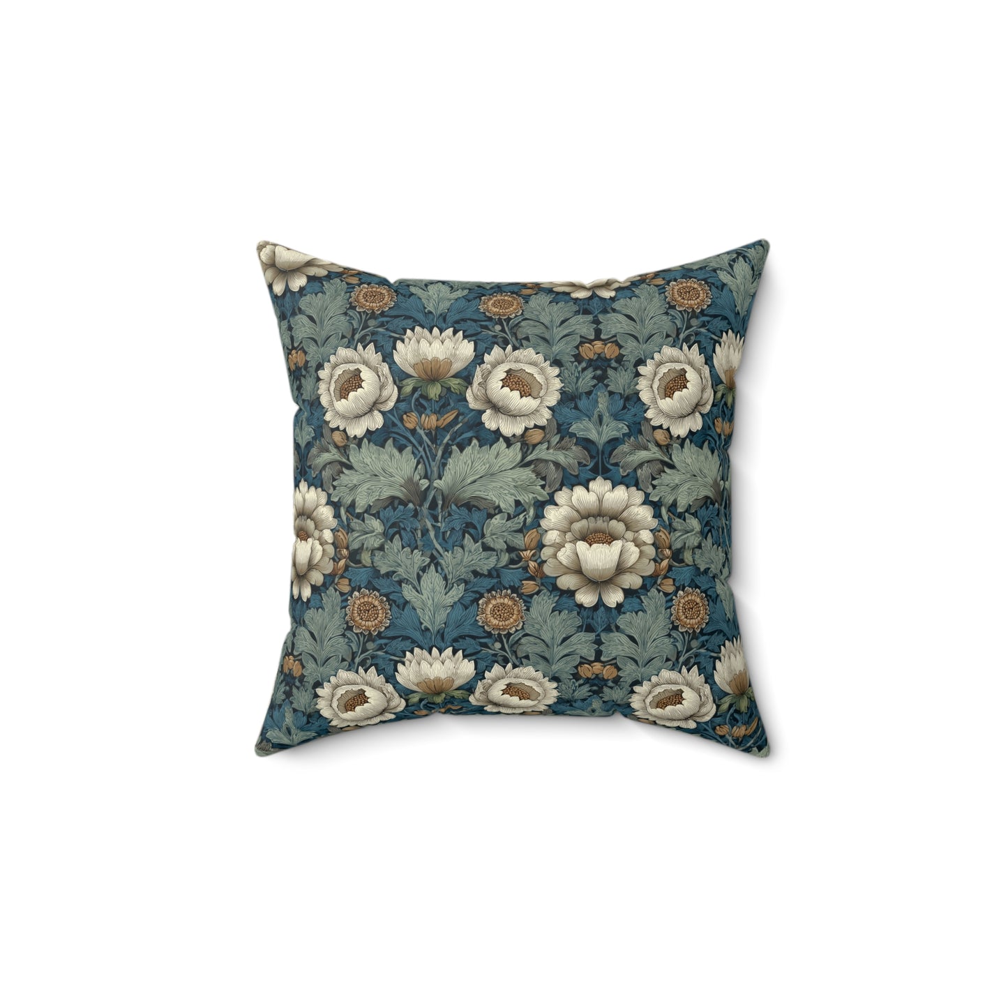 Ivory Petal Mirage - Spun Polyester Square Pillow