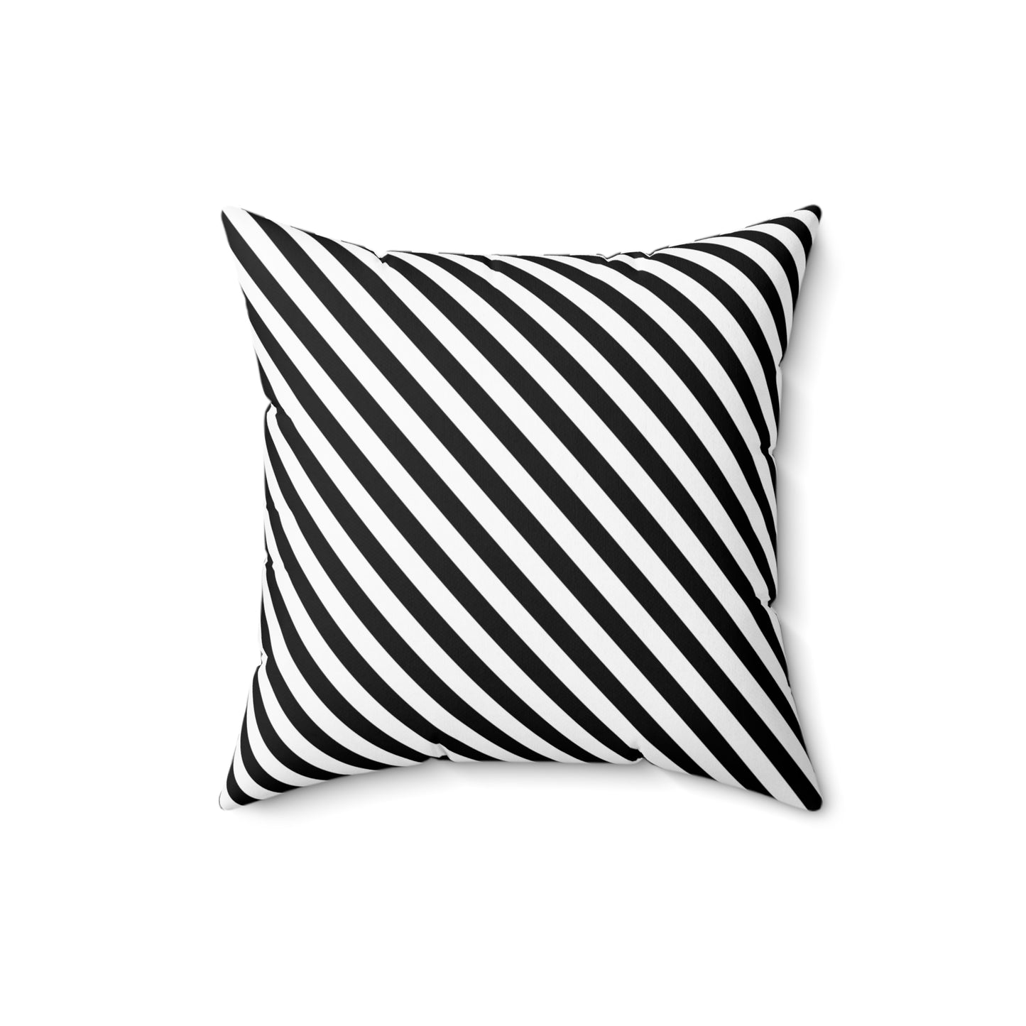 Sharp Angle Stripe - Spun Polyester Square Pillow
