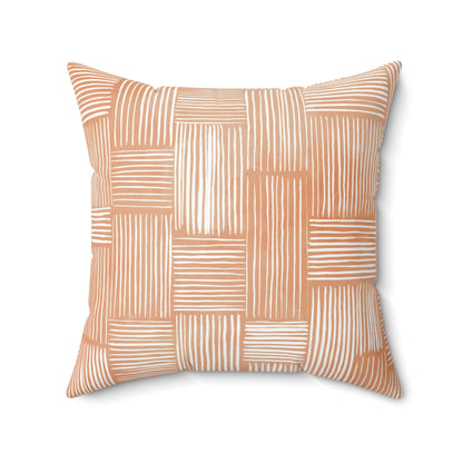 Clay Weave - Spun Polyester Square Pillow