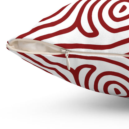 Contour Flow - Spun Polyester Square Pillow