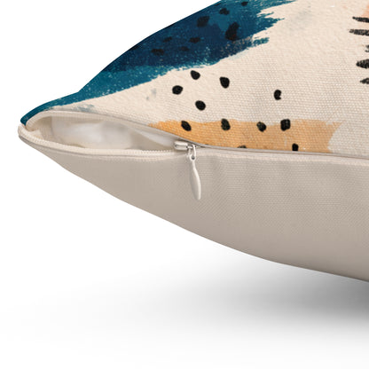 Festival Shapes Bloom - Spun Polyester Square Pillow