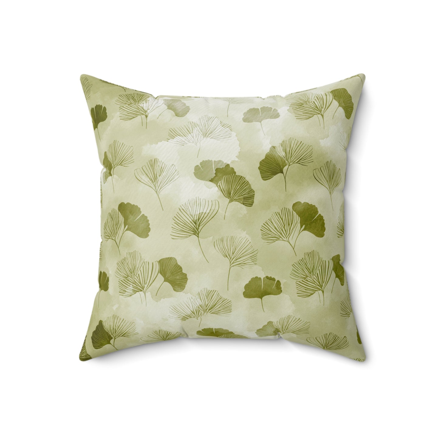 Olive Mist Forest - Spun Polyester Square Pillow