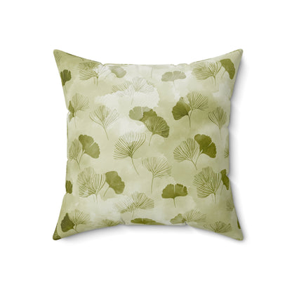Olive Mist Forest - Spun Polyester Square Pillow