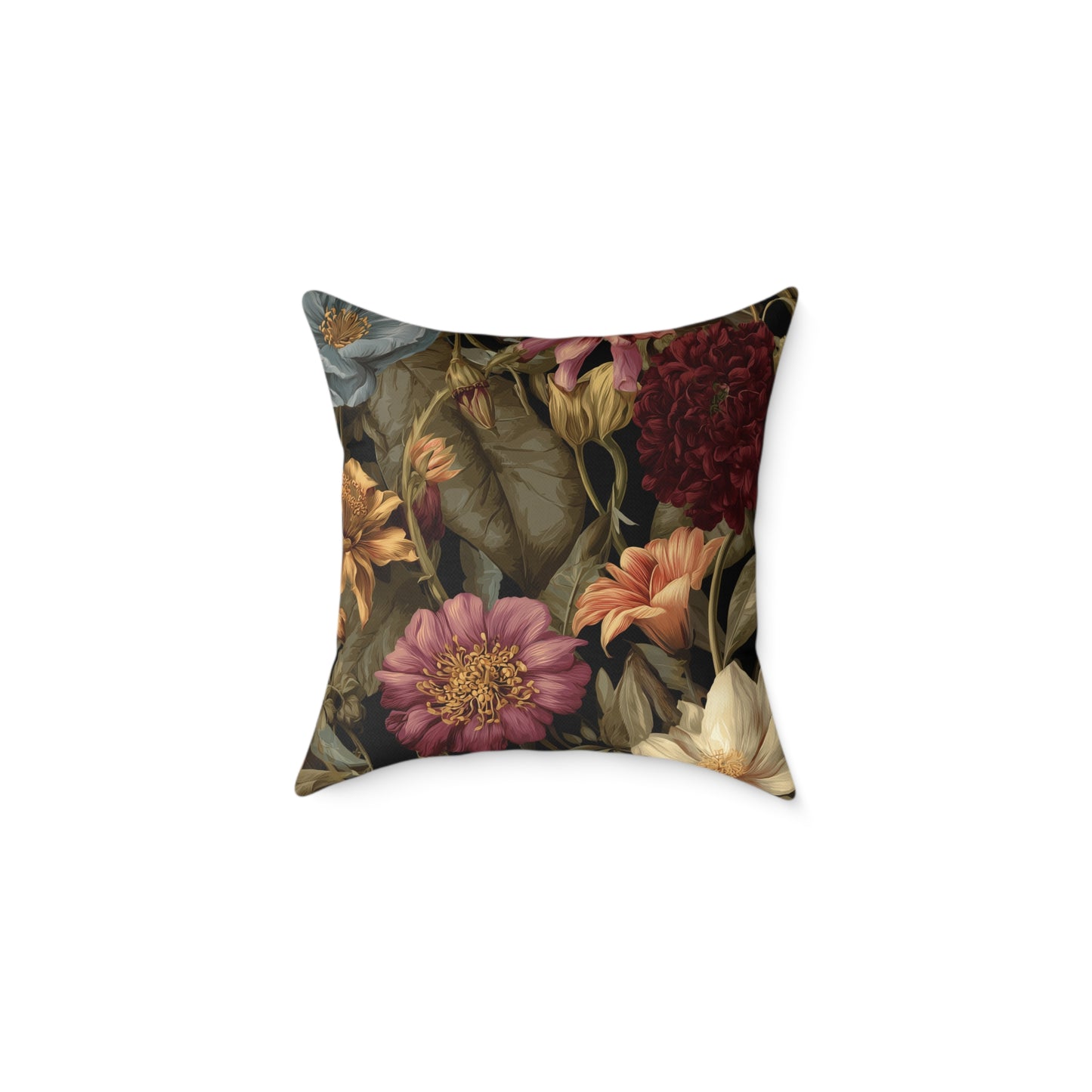 Wild Rose Conservatory - Square Poly Canvas Pillow