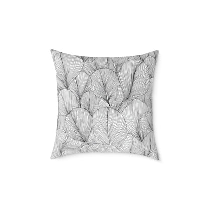 Petal Drift - Square Poly Canvas Pillow