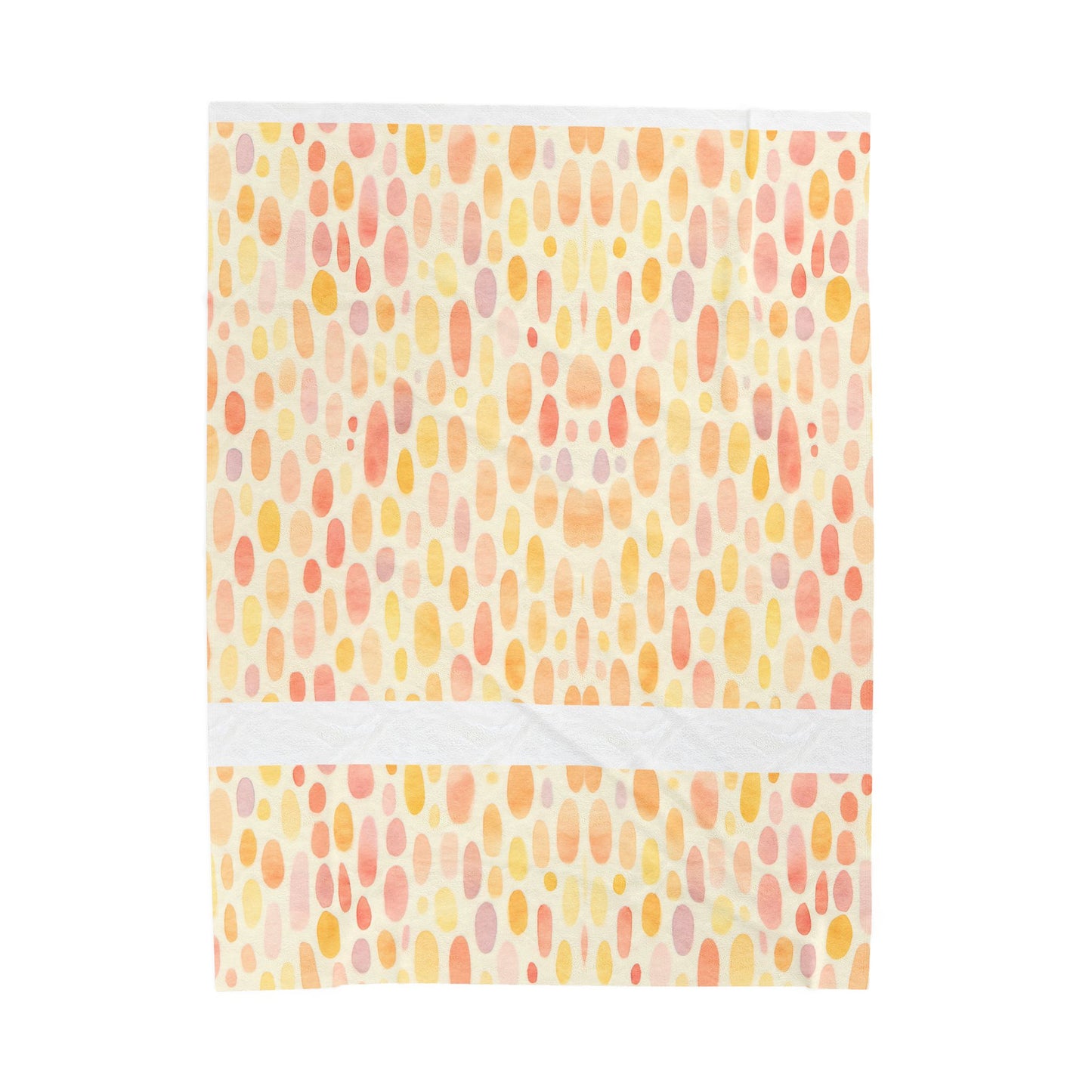 Pastel Bloom Droplets - Velveteen Plush Blanket