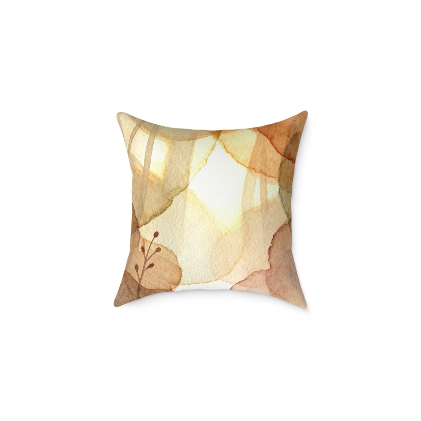 Autumn Glow Canopy - Square Poly Canvas Pillow