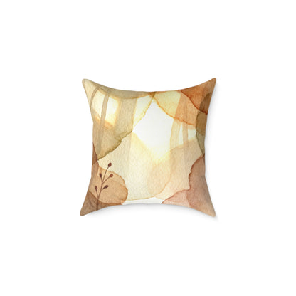Autumn Glow Canopy - Square Poly Canvas Pillow