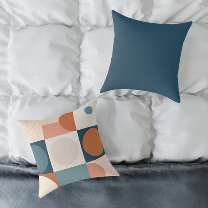 Mod Dot - Square Poly Canvas Pillow