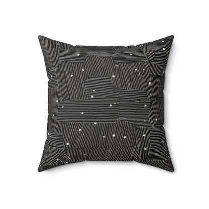 Maze Geo - Spun Polyester Square Pillow