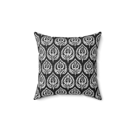 Deco Leaf - Spun Polyester Square Pillow