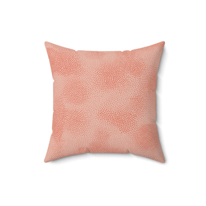 Peach Cloud - Spun Polyester Square Pillow