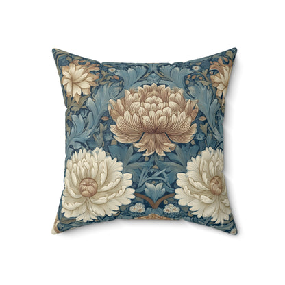 Chrysanthemum Court - Spun Polyester Square Pillow