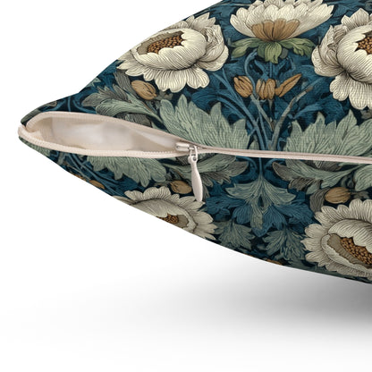 Ivory Petal Mirage - Spun Polyester Square Pillow