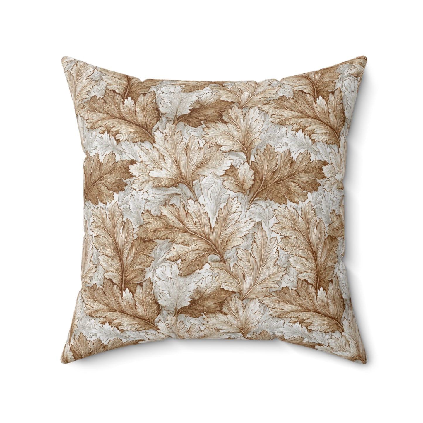 Camellia Cream Weave - Spun Polyester Square Pillow