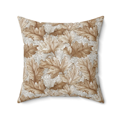 Camellia Cream Weave - Spun Polyester Square Pillow