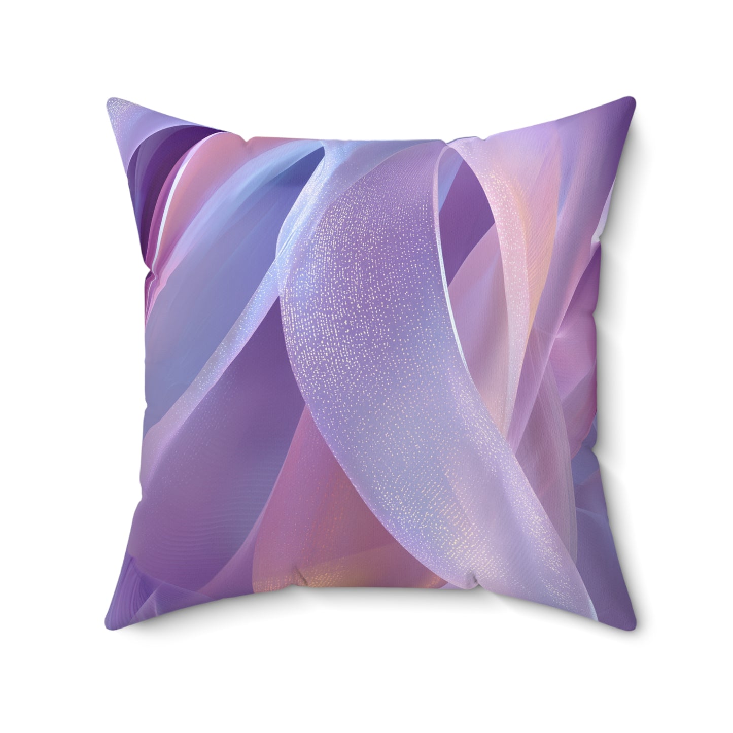 Lavender Silk Motion - Spun Polyester Square Pillow