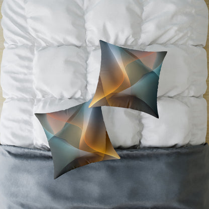 Shadowlight Weave - Square Poly Canvas Pillow