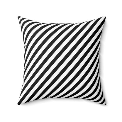 Sharp Angle Stripe - Spun Polyester Square Pillow