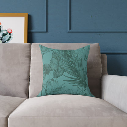 Ocean Grove Sketch - Square Poly Canvas Pillow