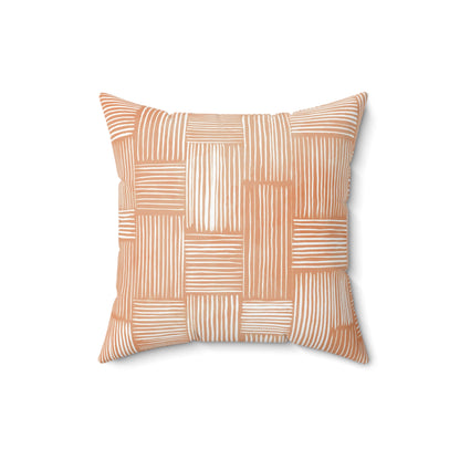 Clay Weave - Spun Polyester Square Pillow