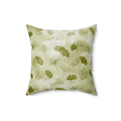 Olive Mist Forest - Spun Polyester Square Pillow