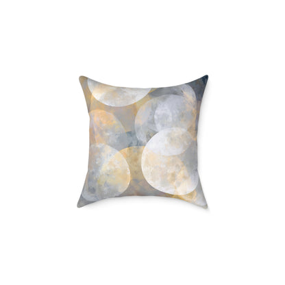 Celestial Orb Scatter - Square Poly Canvas Pillow
