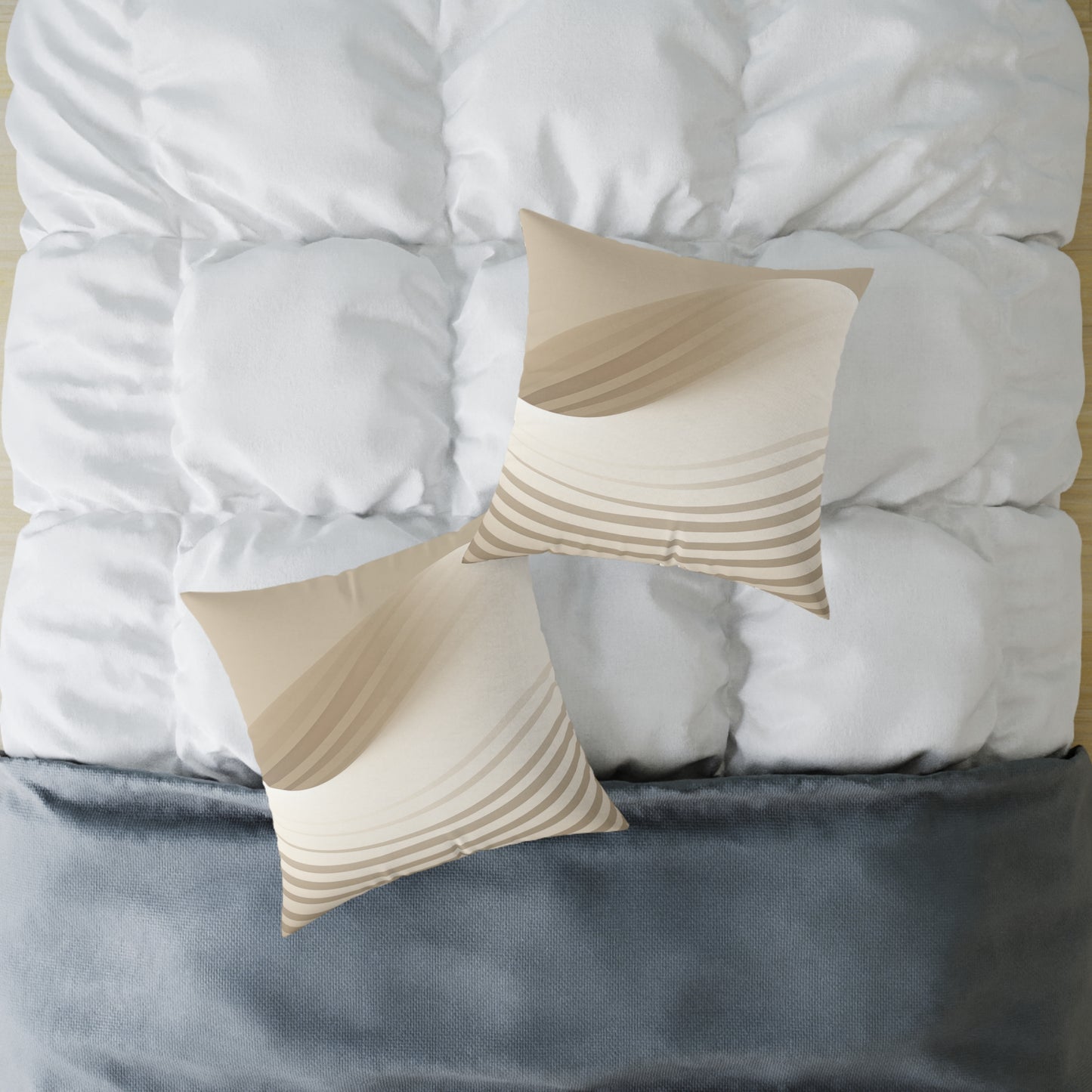 Sculpted Sands - Square Poly Canvas Pillow