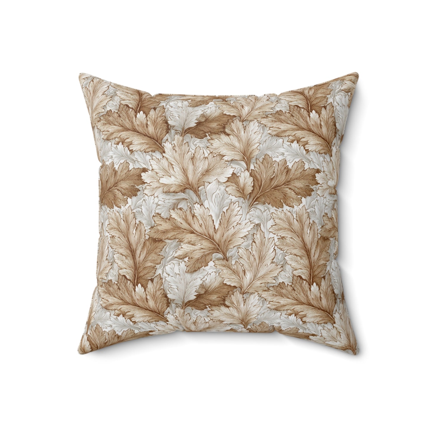 Camellia Cream Weave - Spun Polyester Square Pillow
