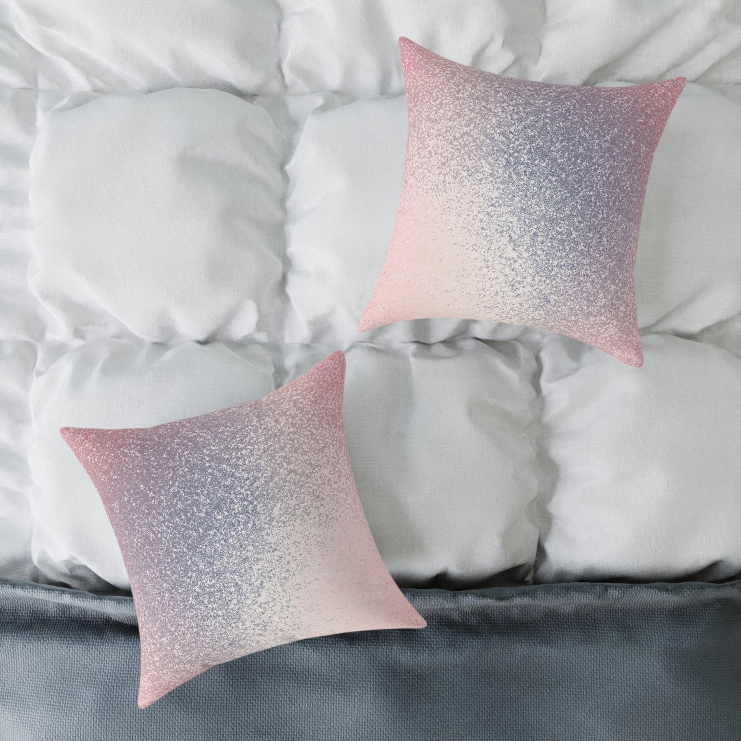 Sugar Dust Glow - Square Poly Canvas Pillow
