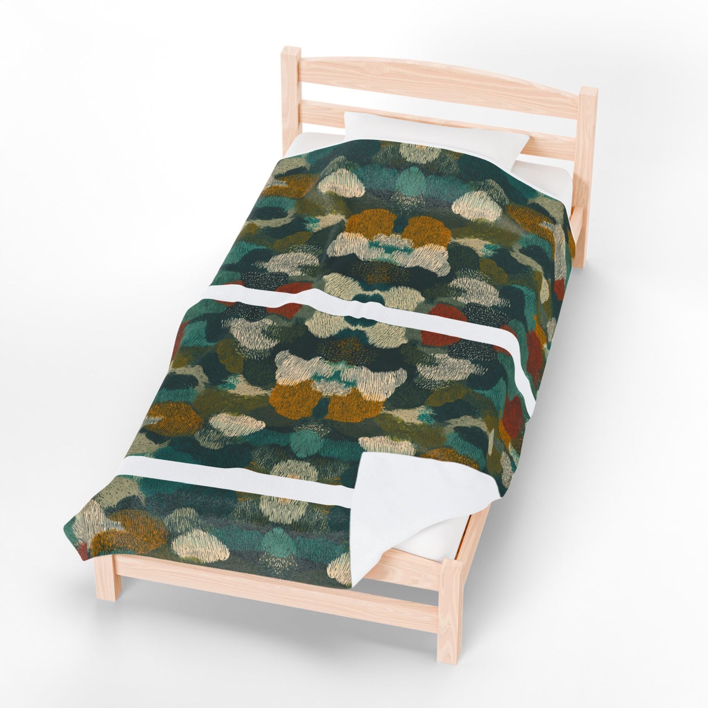 Midnight Forest Canopy - Velveteen Plush Blanket
