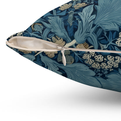 Twin Bloom Crest - Spun Polyester Square Pillow