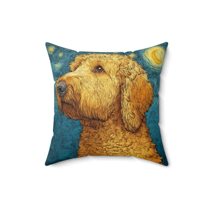 Starry Doodle - Spun Polyester Square Pillow
