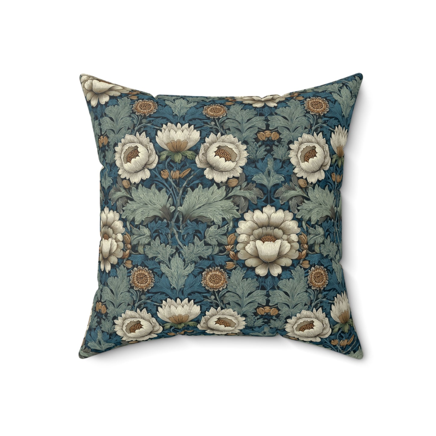 Ivory Petal Mirage - Spun Polyester Square Pillow