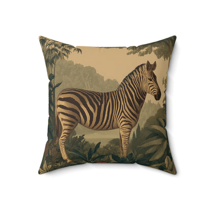 Savanna Striped Wanderer - Faux Suede Square Pillow