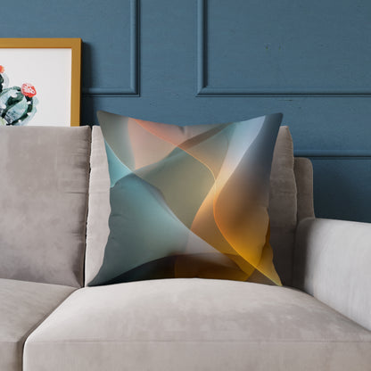 Shadowlight Weave - Square Poly Canvas Pillow