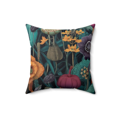 Heritage Flora - Faux Suede Square Pillow
