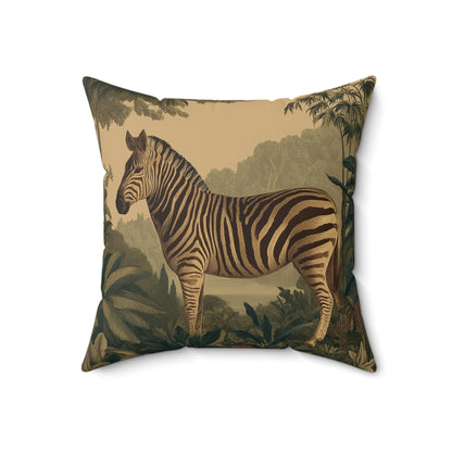 Savanna Striped Wanderer - Faux Suede Square Pillow