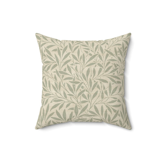 Willow Whisper - Faux Suede Square Pillow